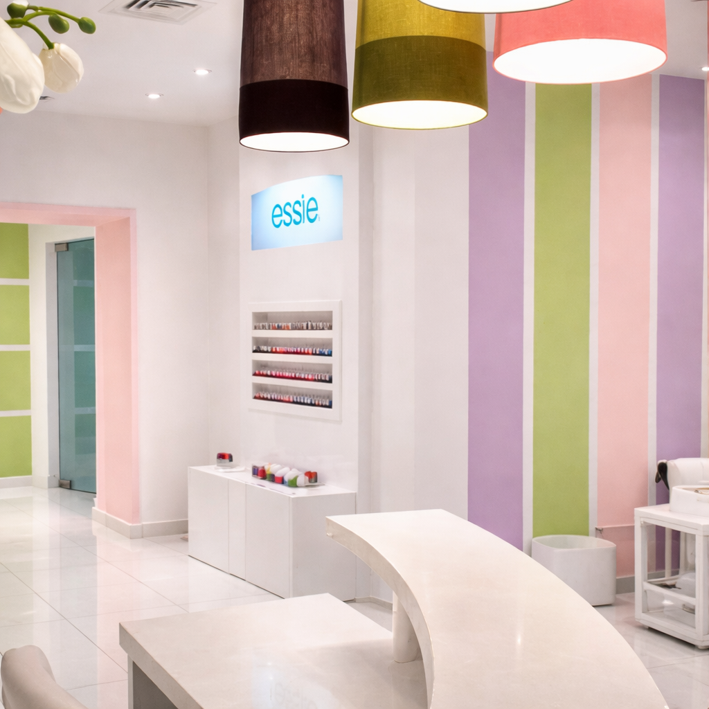 Marshmallow Nails Abu Dhabi — beauty boutique interior design by MSE